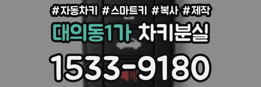 대의동1가 차키분실