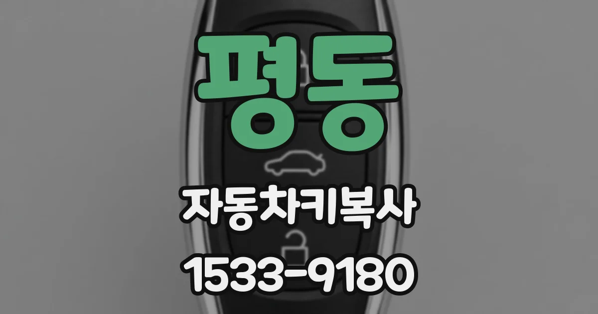 평동 자동차키복사