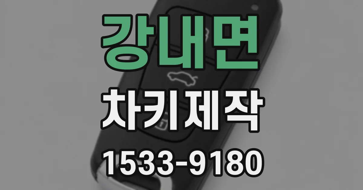 강내면 차키제작