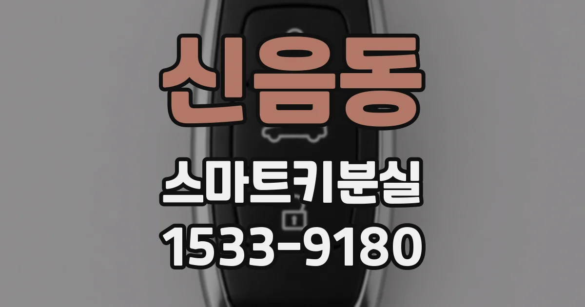 신음동 스마트키분실