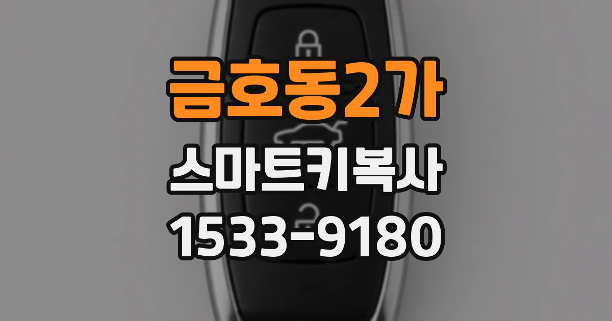 금호동2가 스마트키복사