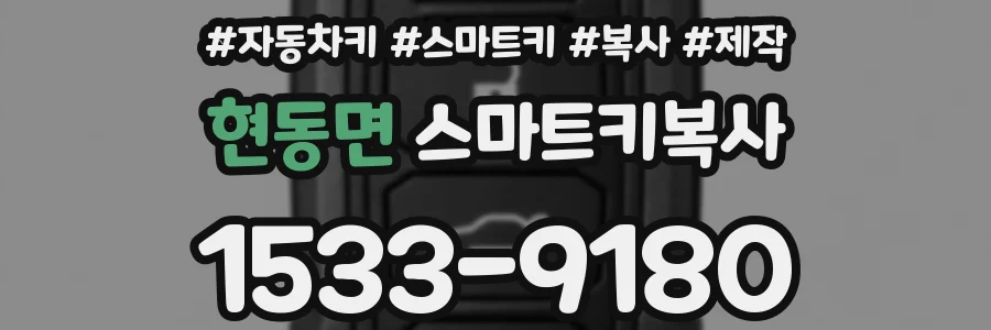 현동면 스마트키복사
