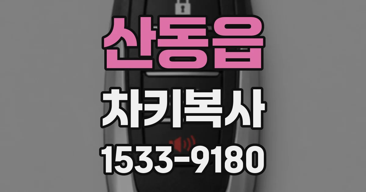 산동읍 차키복사