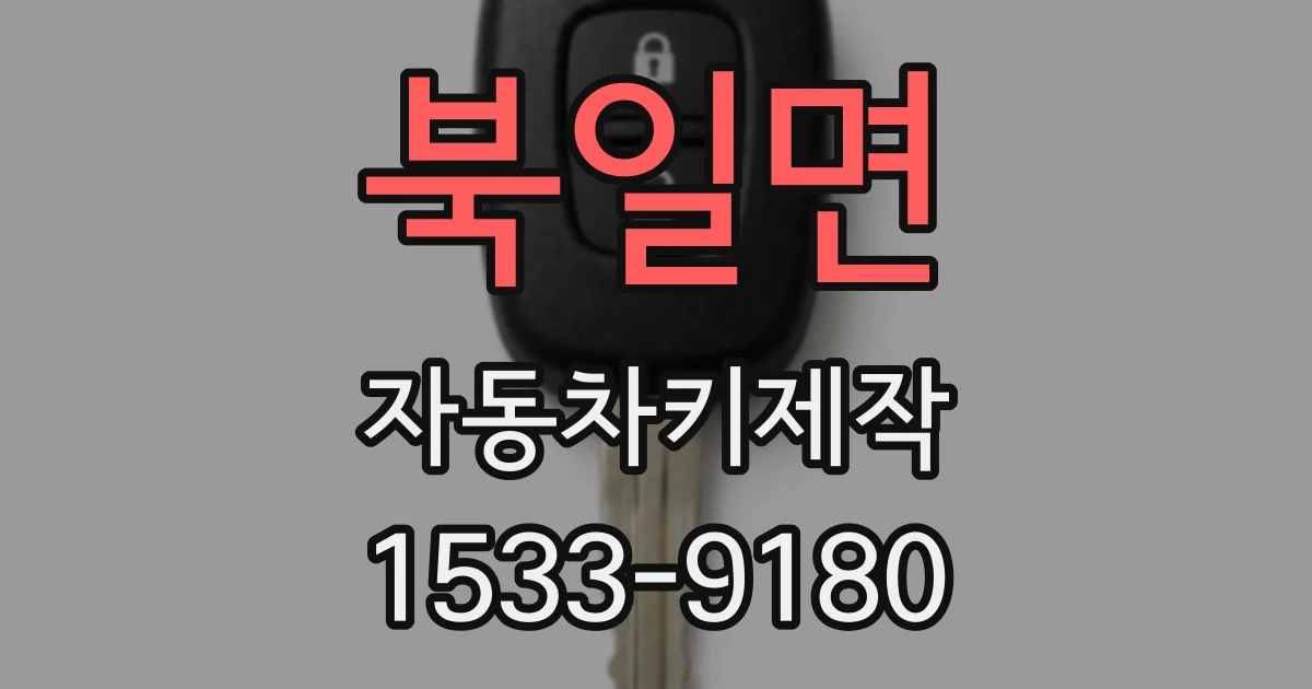 북일면 자동차키제작