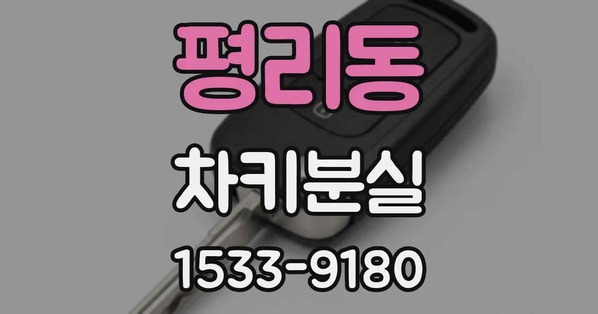 평리동 차키분실