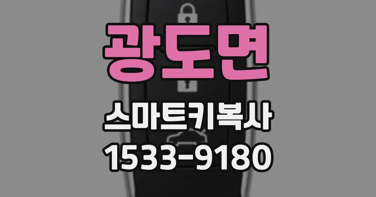 광도면 스마트키복사