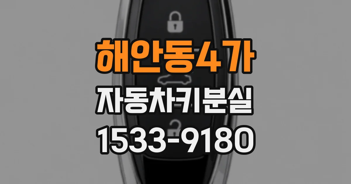 해안동4가 자동차키분실