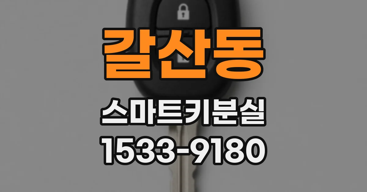 갈산동 스마트키분실