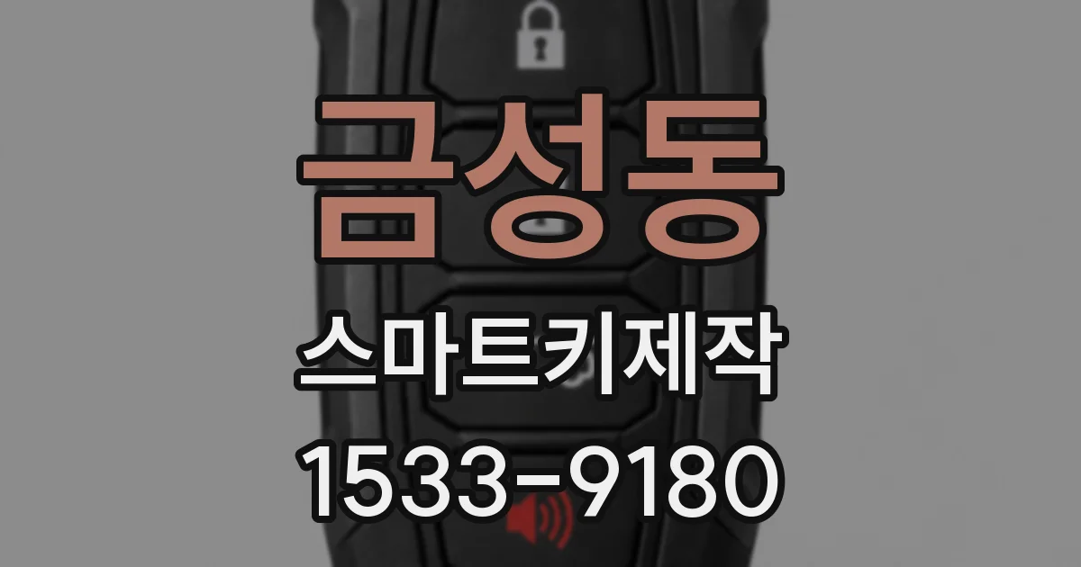 금성동 스마트키제작