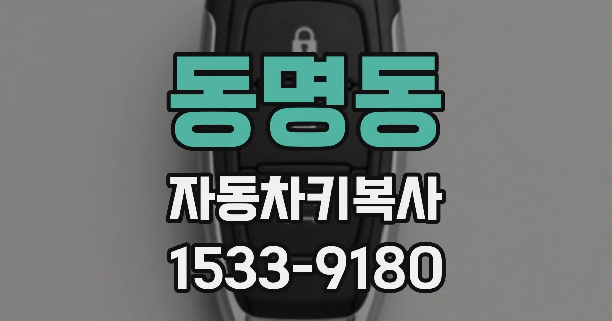 동명동 자동차키복사