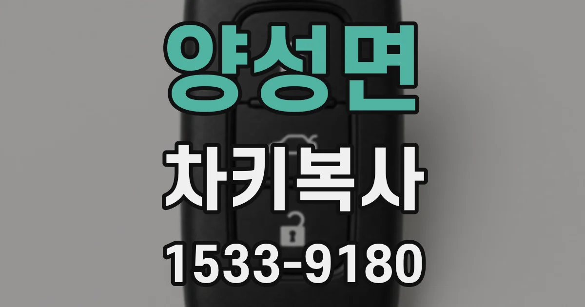 양성면 차키복사