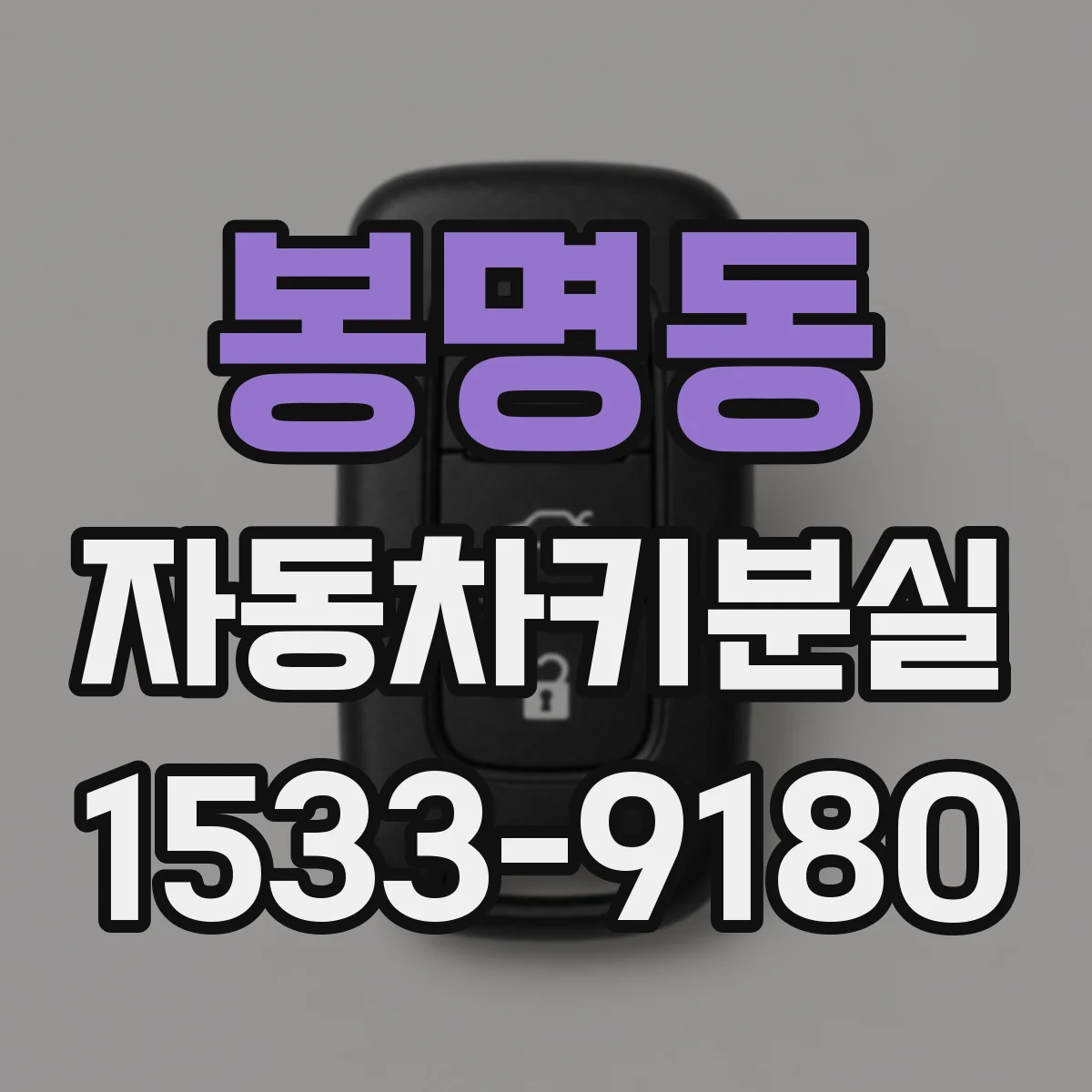 봉명동 자동차키분실