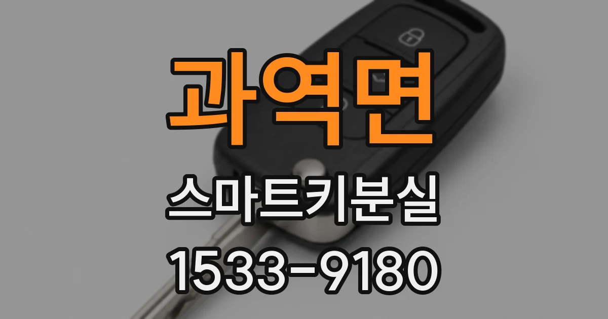 과역면 스마트키분실