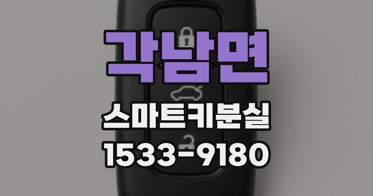 각남면 스마트키분실