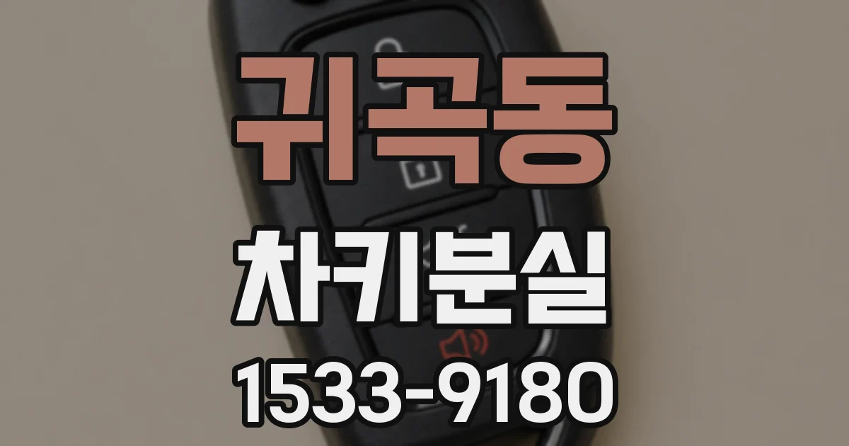 귀곡동 차키분실