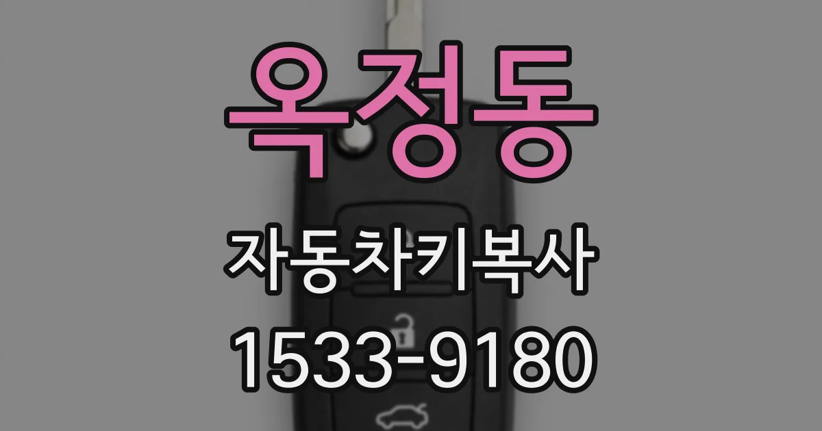 옥정동 자동차키복사