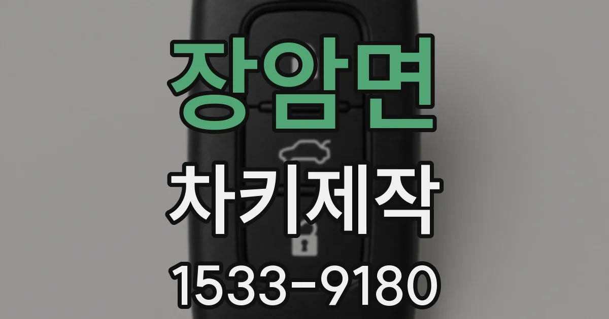 장암면 차키제작