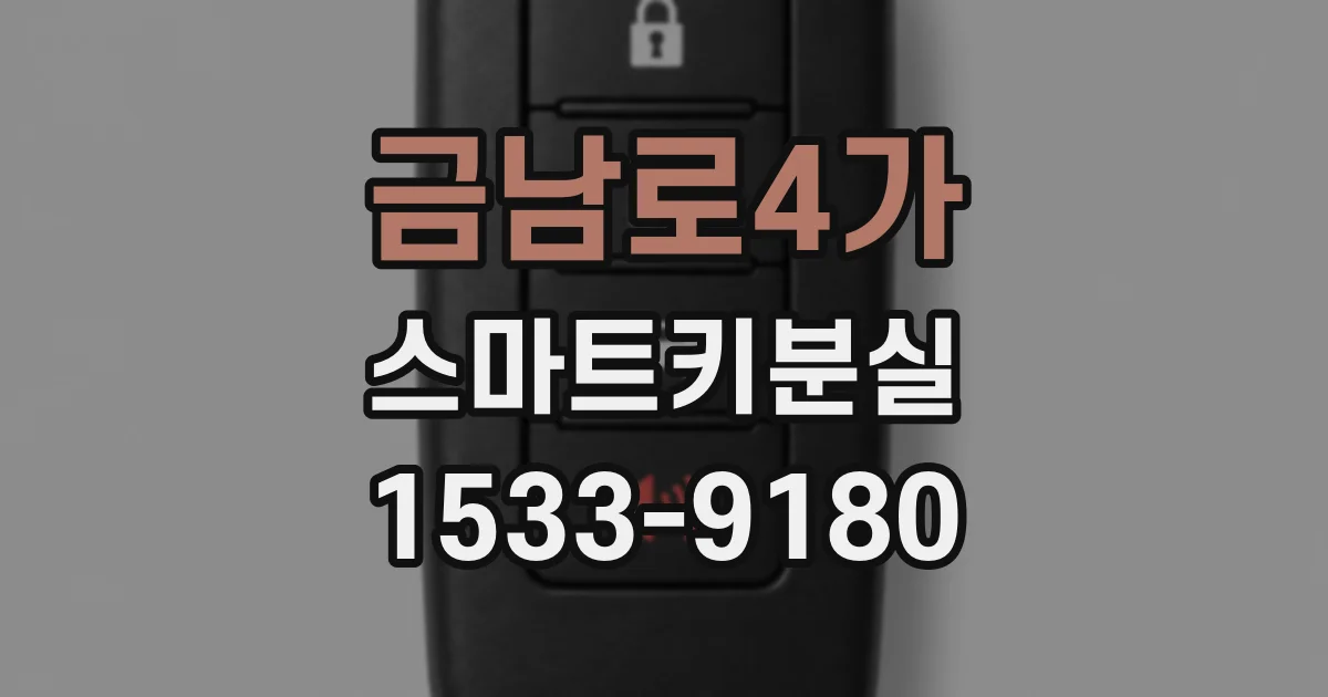 금남로4가 스마트키분실