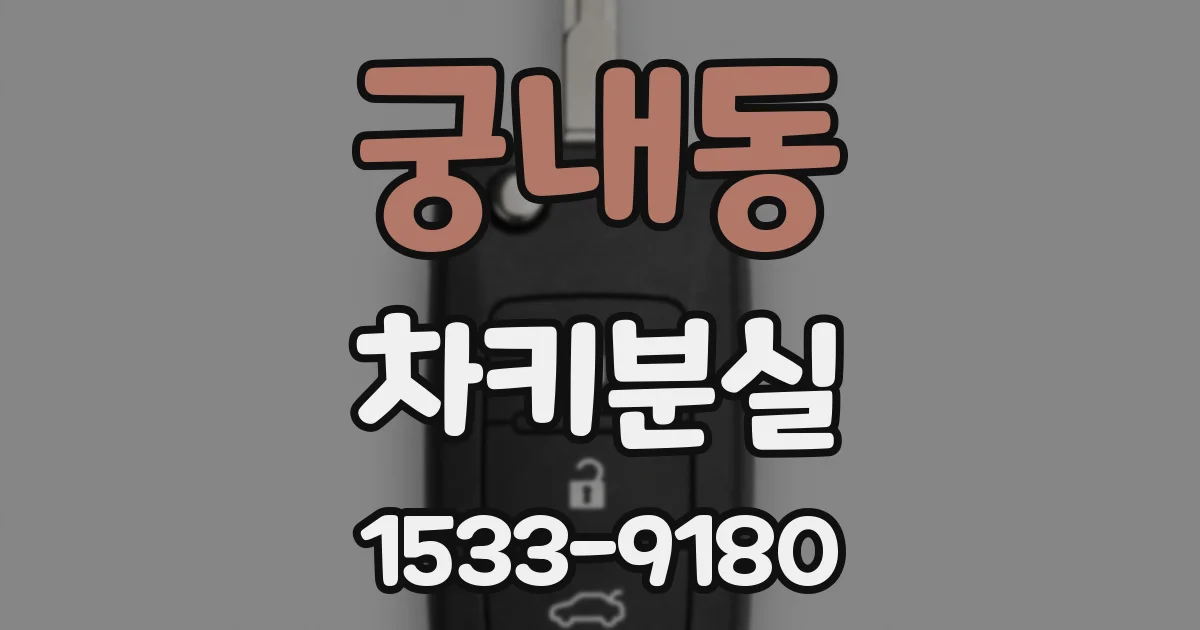궁내동 차키분실