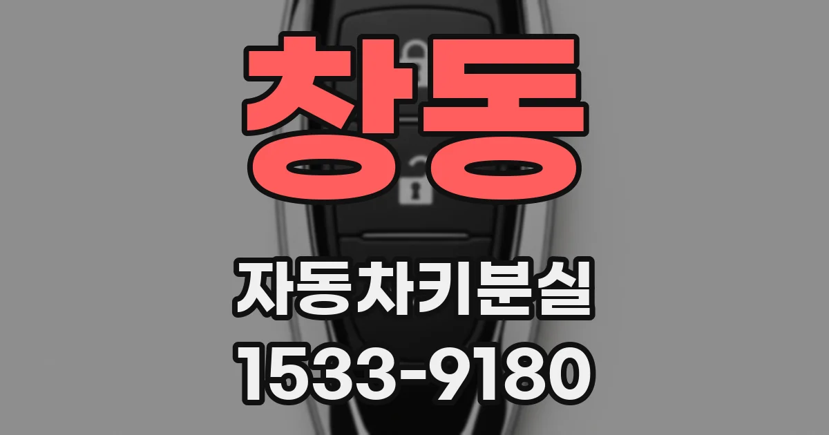 창동 자동차키분실