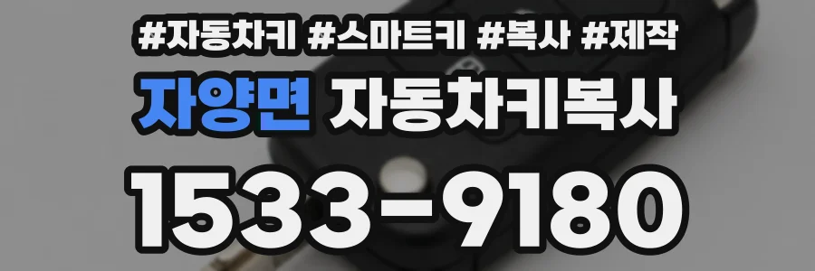 자양면 자동차키복사