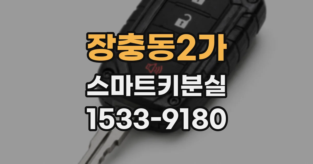 장충동2가 스마트키분실
