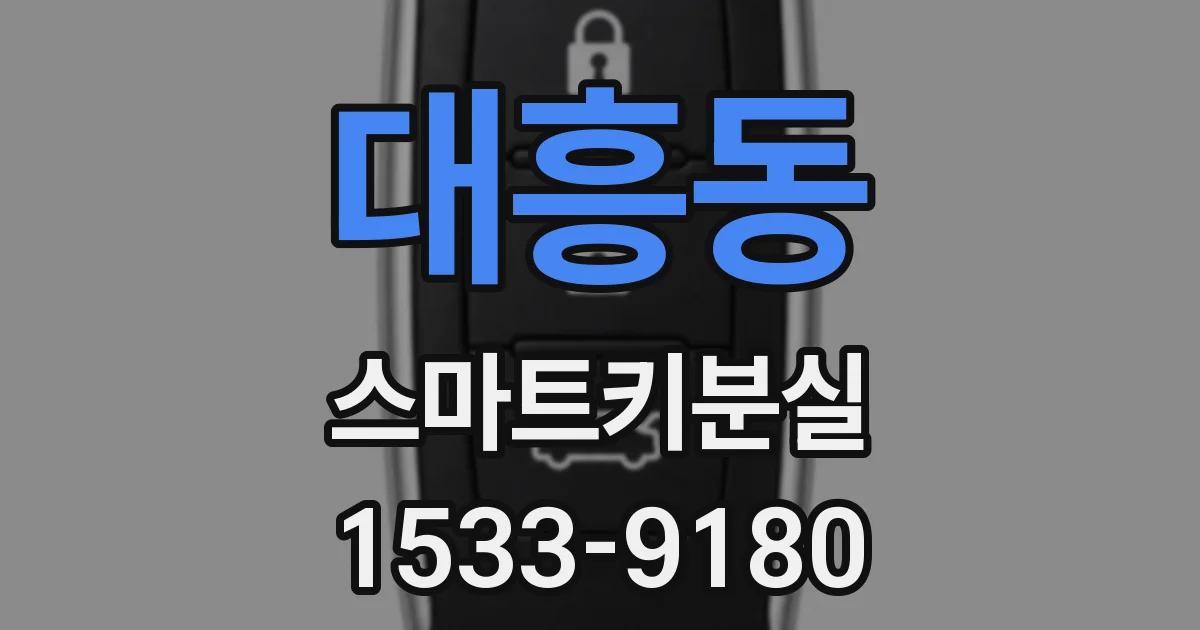 대흥동 스마트키분실