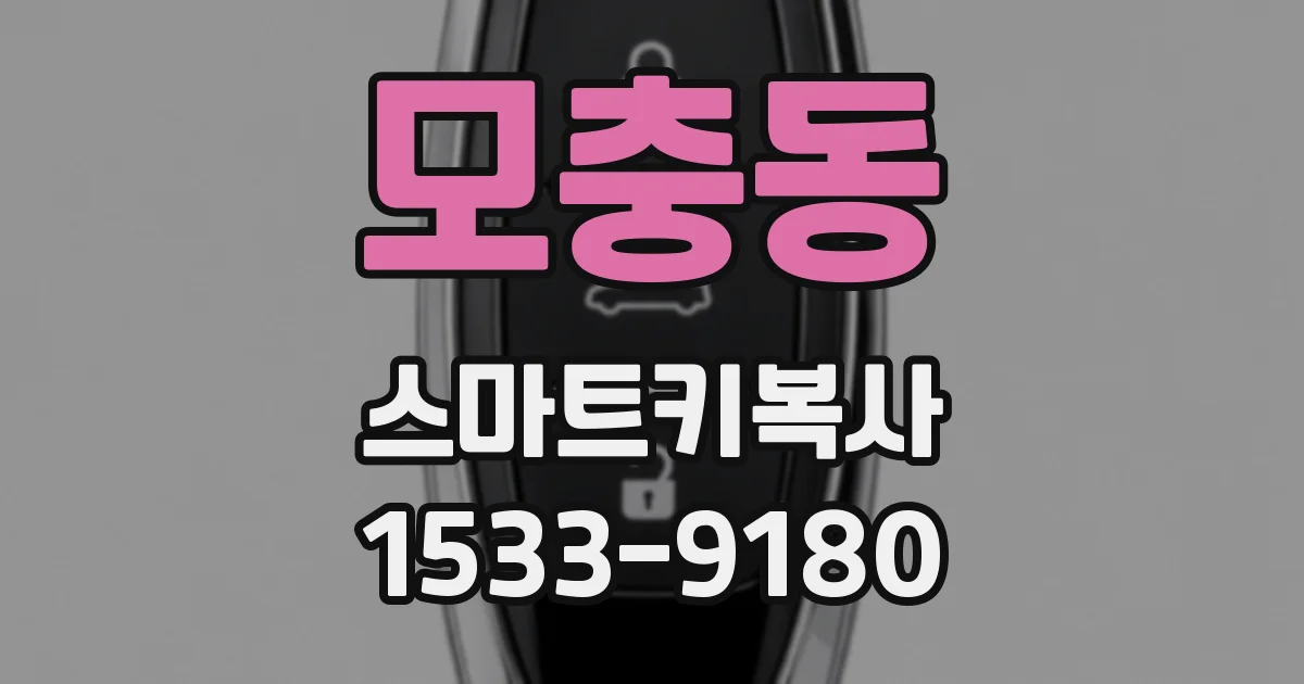 모충동 스마트키복사