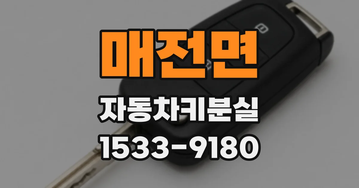 매전면 자동차키분실