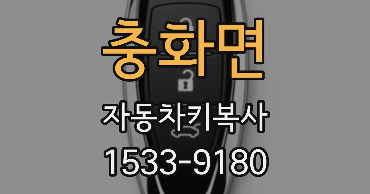 충화면 자동차키복사