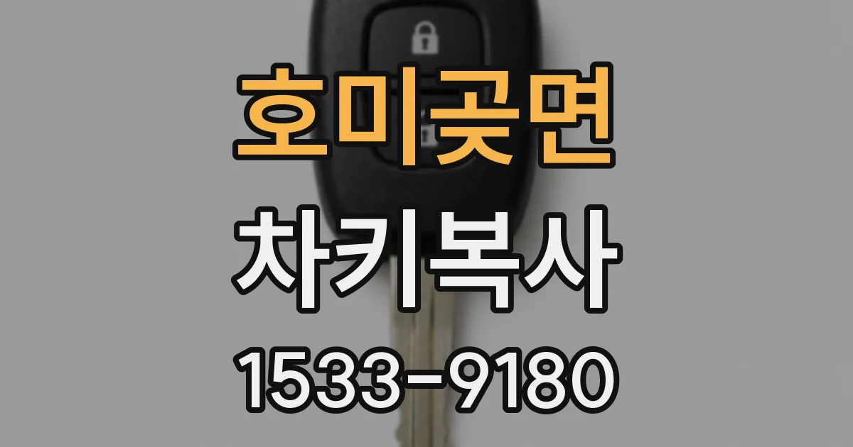 호미곶면 차키복사