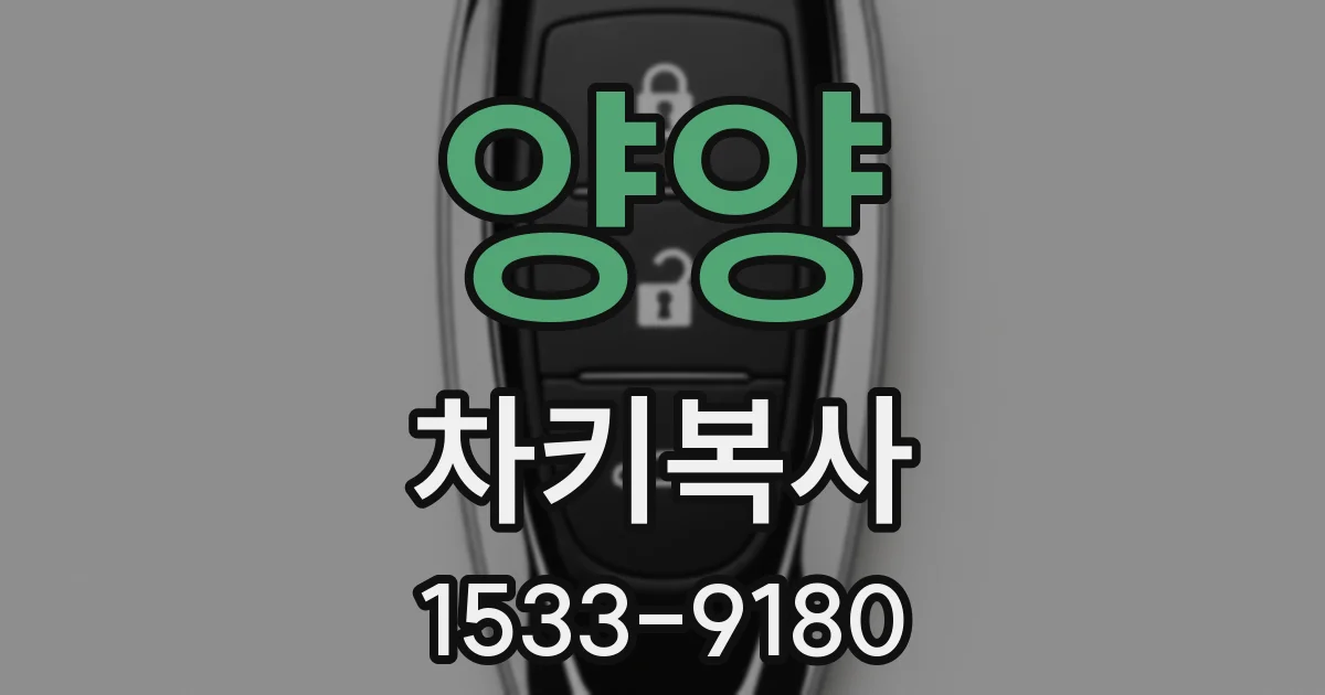 양양 차키복사