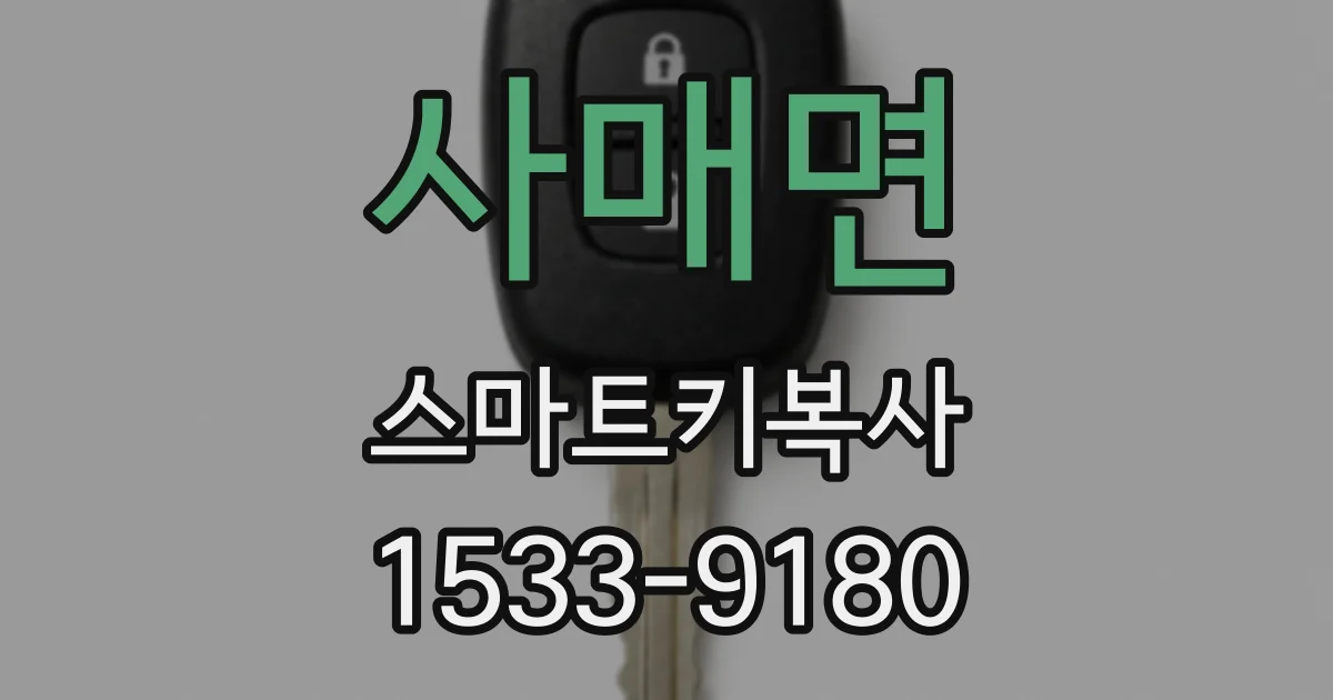 사매면 스마트키복사