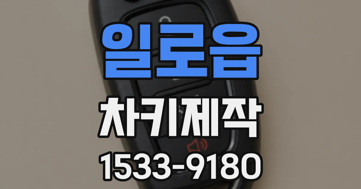 일로읍 차키제작