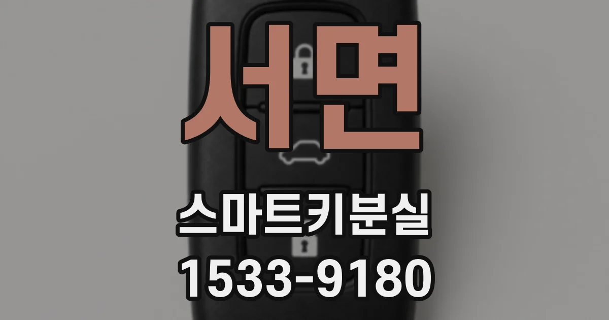 서면 스마트키분실