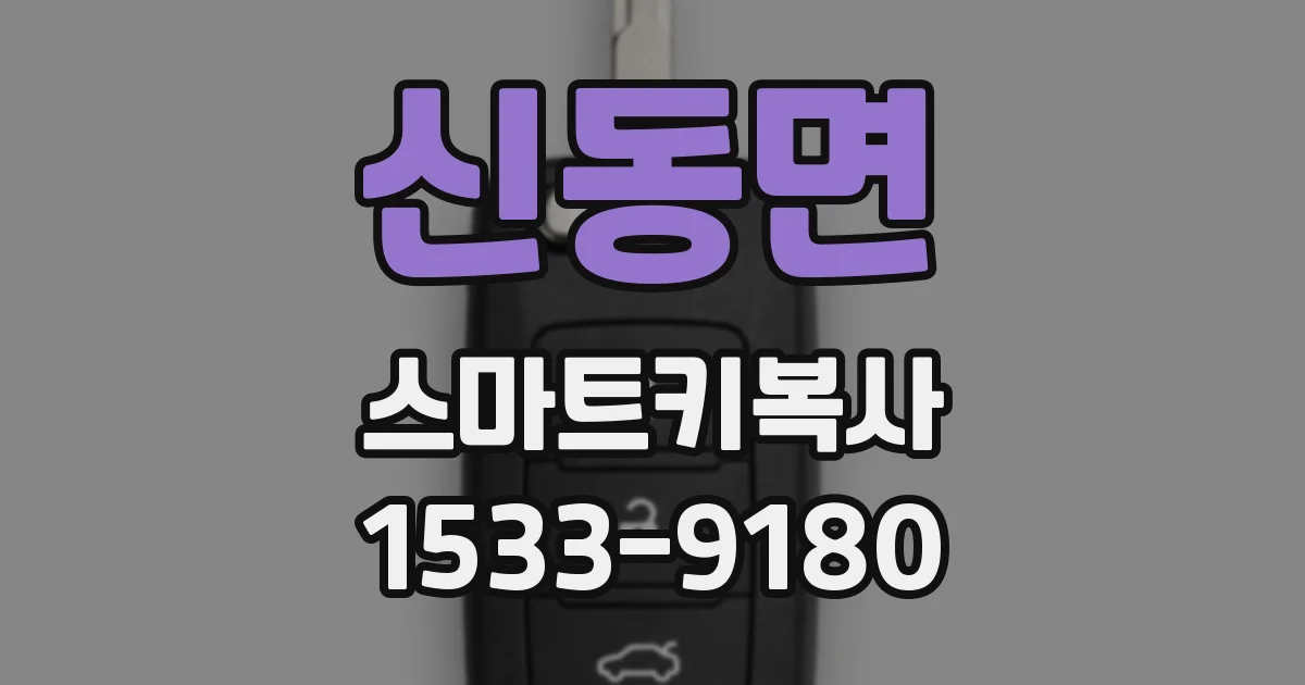 신동면 스마트키복사