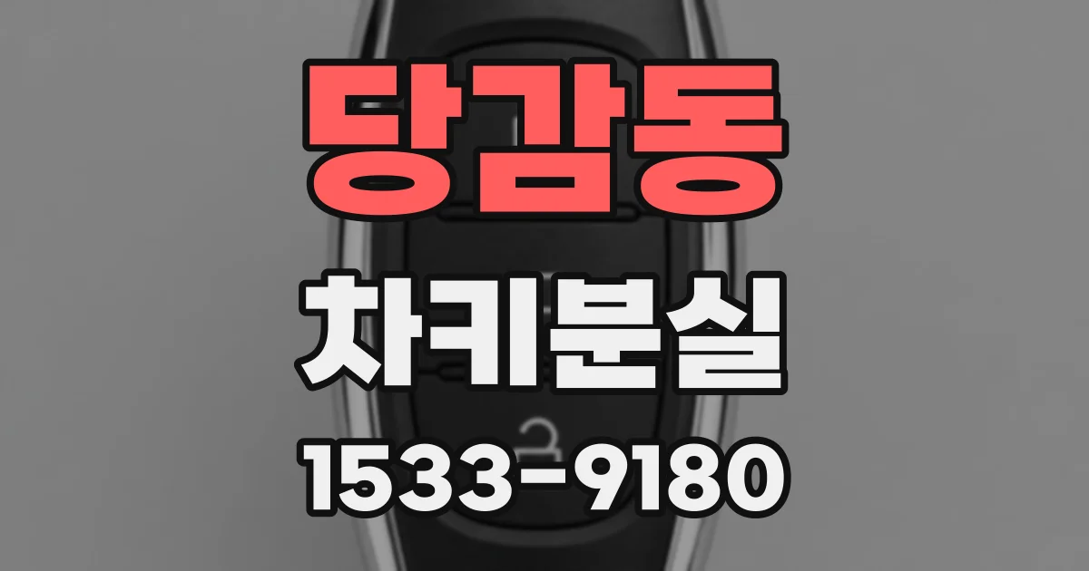 당감동 차키분실