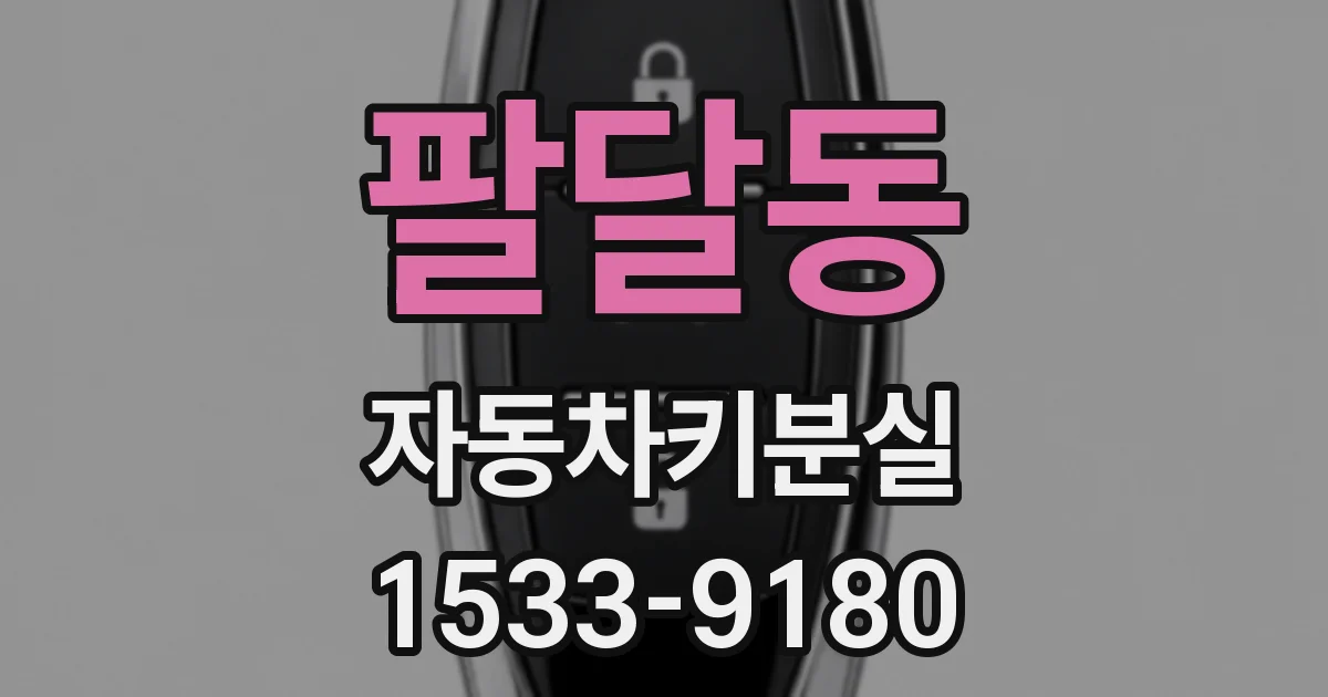 팔달동 자동차키분실