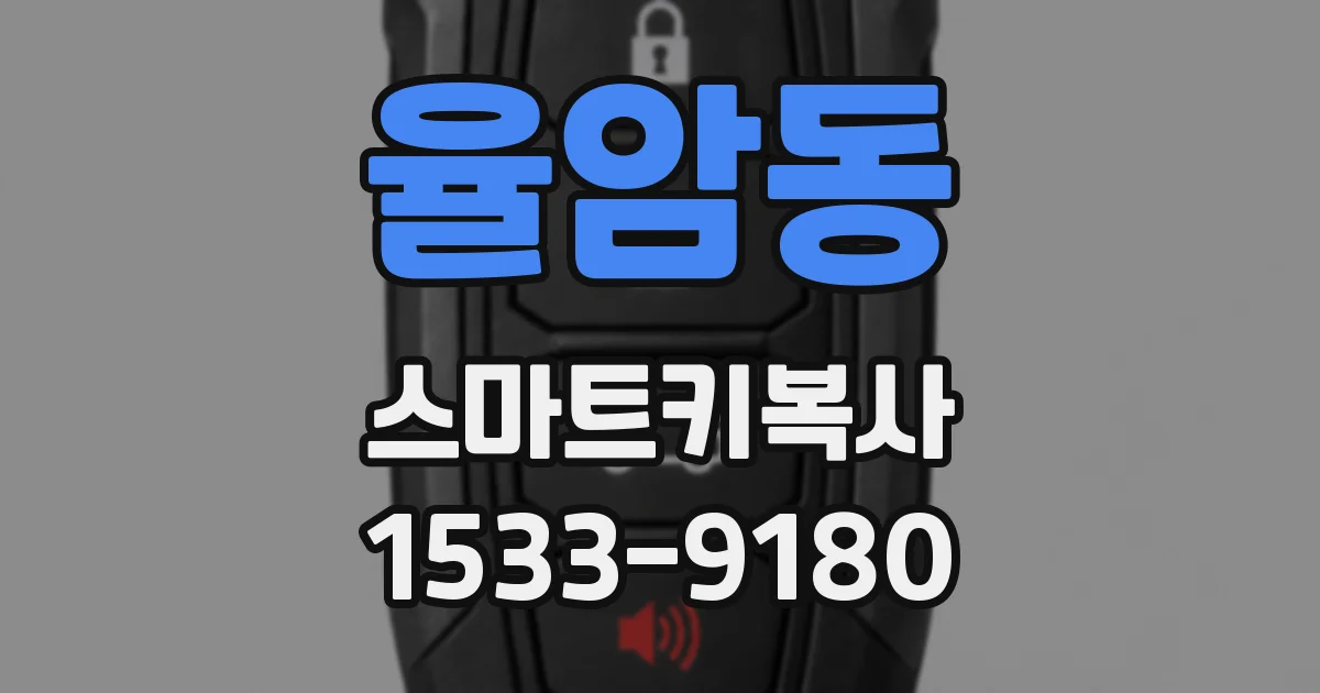 율암동 스마트키복사