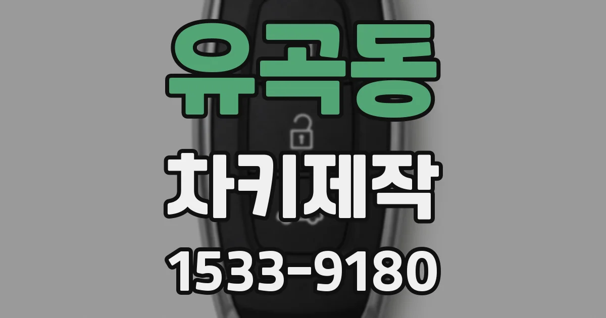 유곡동 차키제작