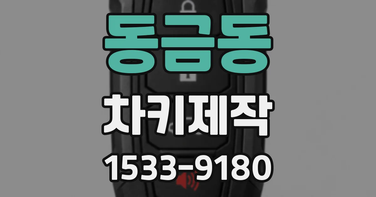 동금동 차키제작