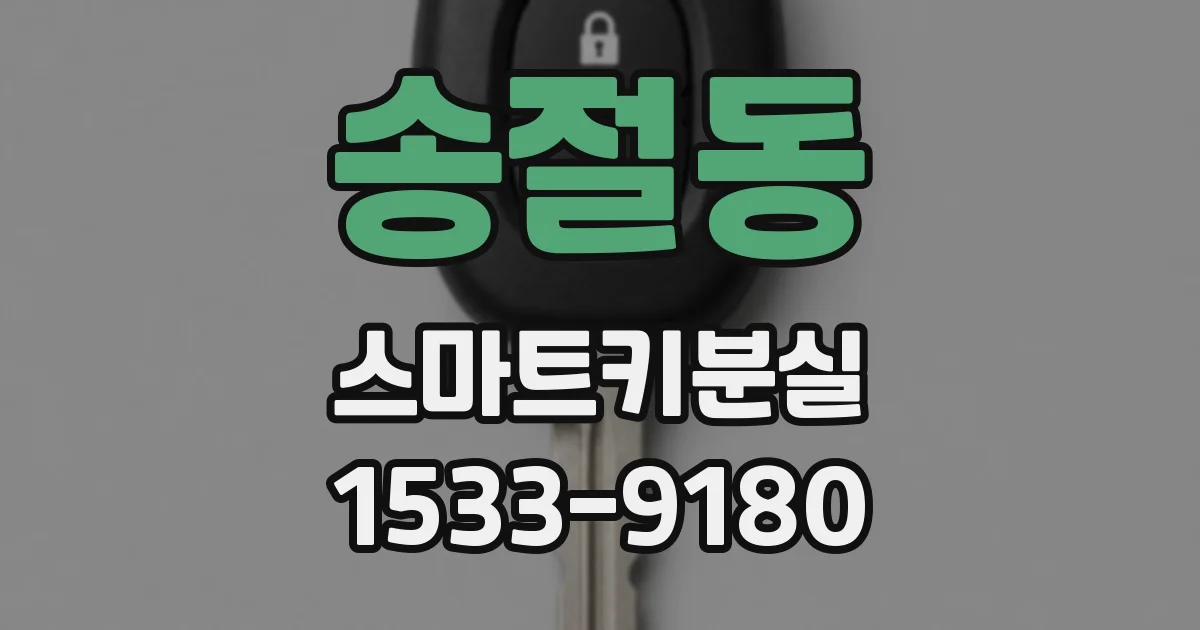 송절동 스마트키분실