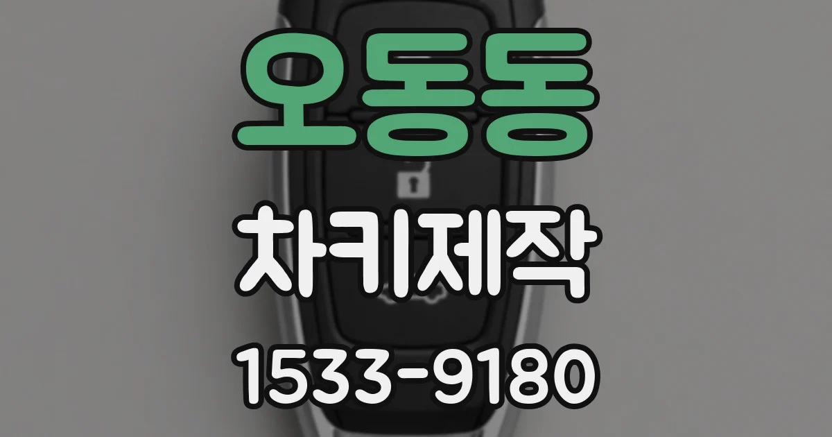 오동동 차키제작