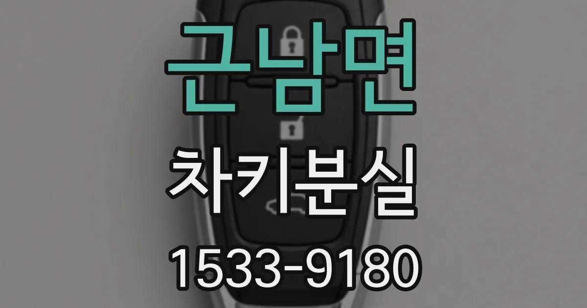근남면 차키분실