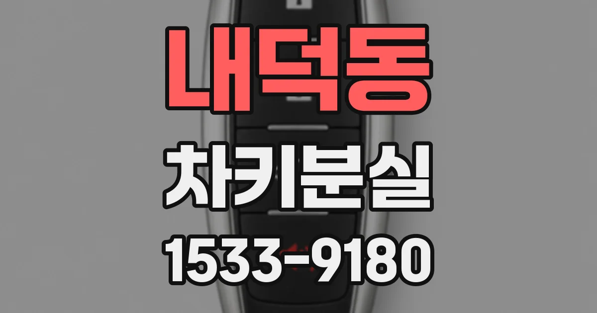 내덕동 차키분실