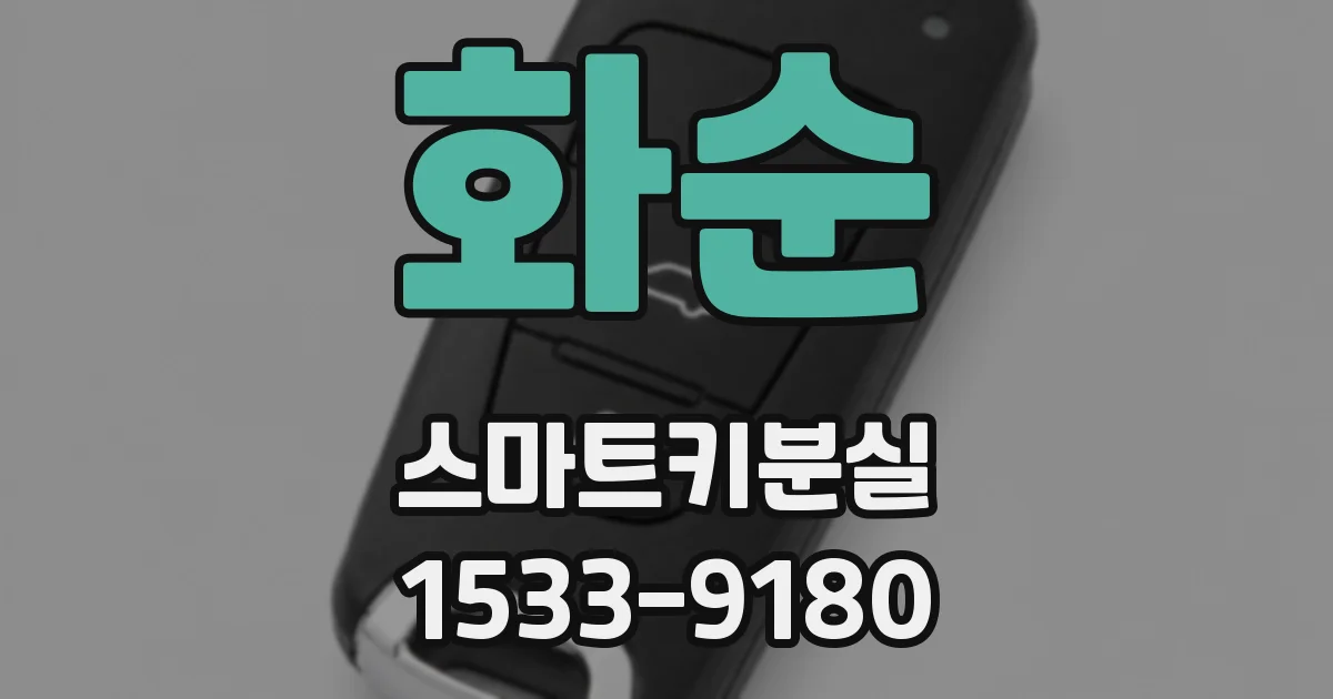 화순 스마트키분실