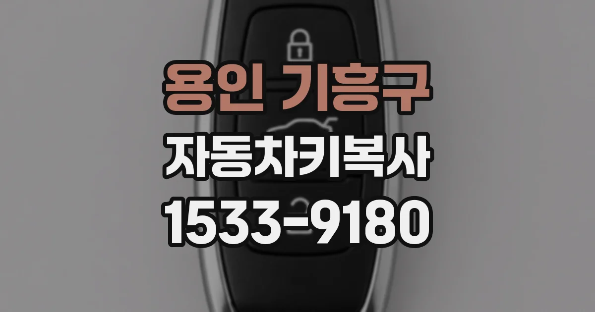 용인 기흥구 자동차키복사