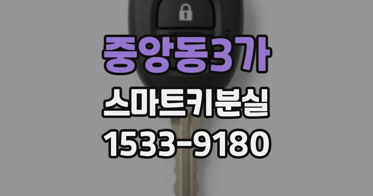 중앙동3가 스마트키분실