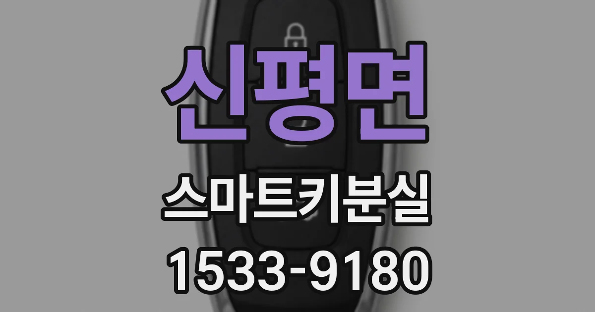 신평면 스마트키분실