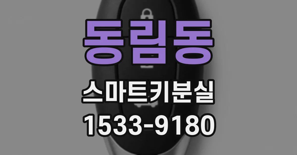 동림동 스마트키분실